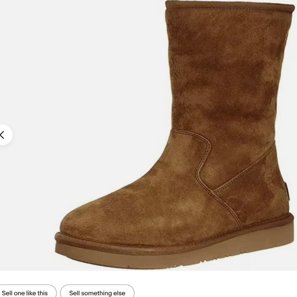 UGG Pierce Boots — Chestnut — Sheepskin Lined Winter Boots, size 9